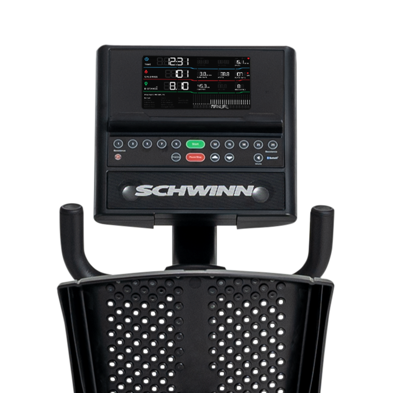 Schwinn 290 Recumbent Bike Console - expanded view