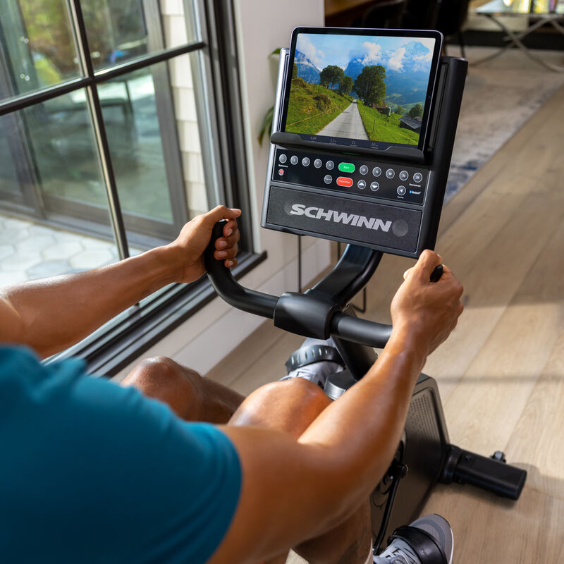 Schwinn 290 Recumbent Bike with iPad - expanded view